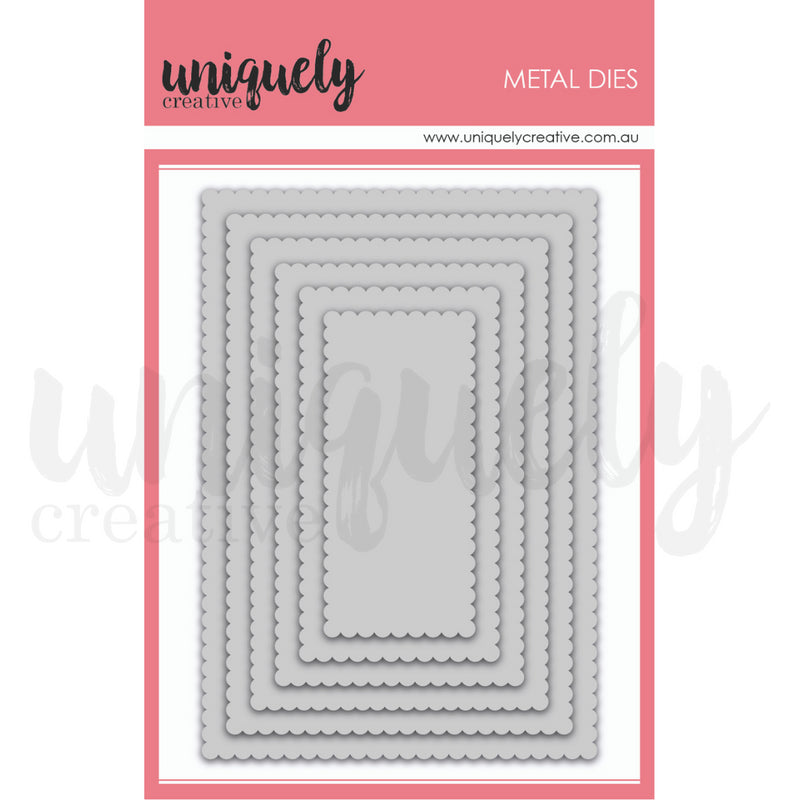Uniquely Creative Scalloped Nesting Rectangle Die