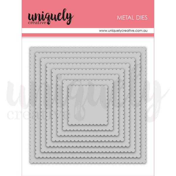 Uniquely Creative Scalloped Nesting Square Die