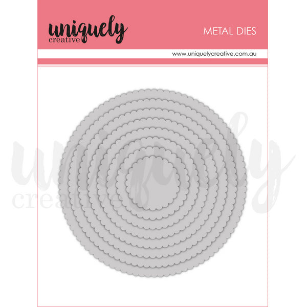 Uniquely Creative Scalloped Nesting Circle Die