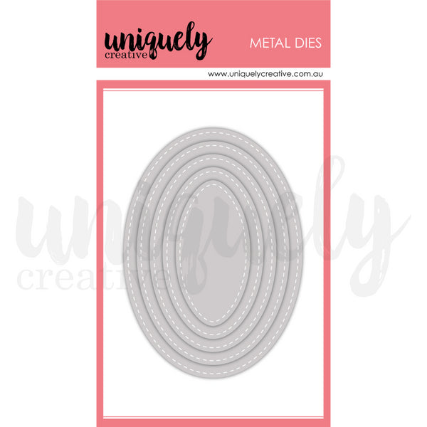 Uniquely Creative Stitched Nesting Oval Die