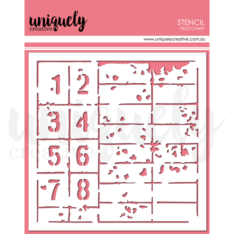 Uniquely Creative Field Chart Stencil