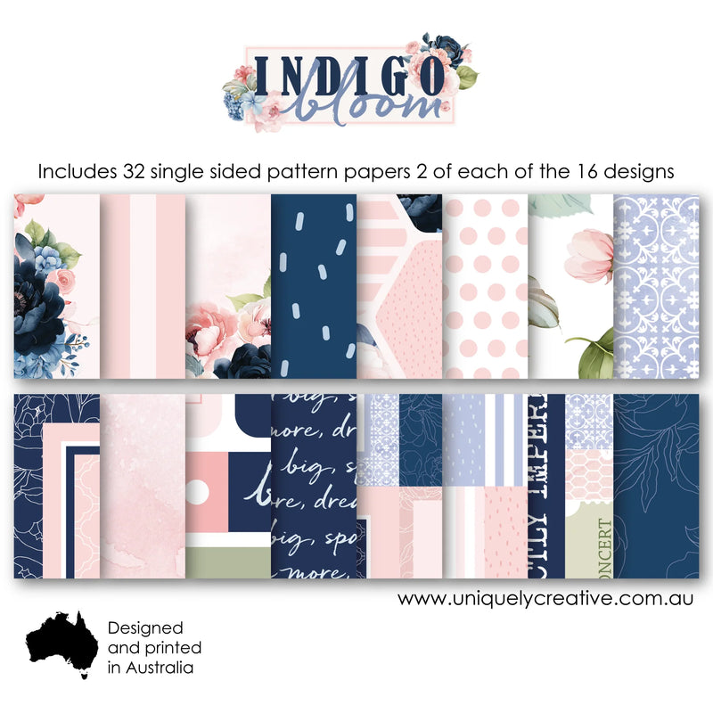 Uniquely Creative Indigo Bloom 6 x 6" Collection Pack