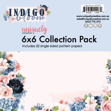 Uniquely Creative Indigo Bloom 6 x 6" Collection Pack