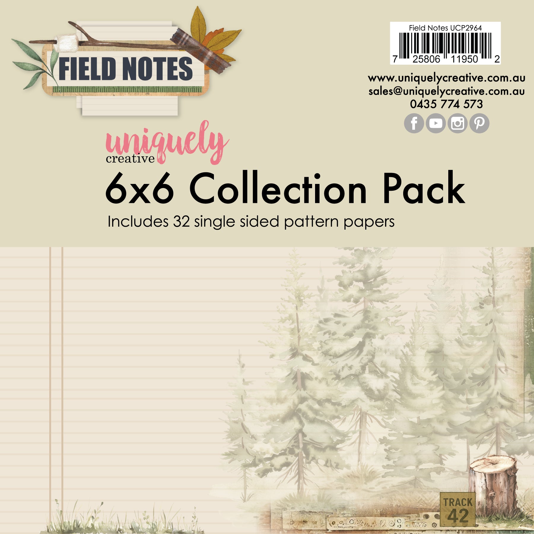 Uniquely Creative Field Notes 6 x 6