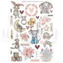 Uniquely Creative Hey Baby Girl Cardmaker Cut-A-Part Sheet