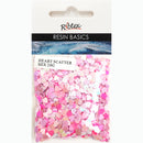 Ribtex Resin Heart Scatter Embellishments Pink 20g