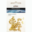 Ribtex Resin Alphabet Letters Gold Pack of 60