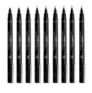 Uni Pin Fineliners Permanent Drawing Set of 12