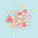 Value Craft Pastel Round Alphabet Beads 25g