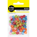 Value Craft Multicolour Alphabet Flower Beads 25g