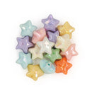 Value Craft Pearlescent Geometric Star Beads 15 Pieces