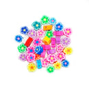 Value Craft 10mm Polymer Clay Flower Beads 25 Pieces