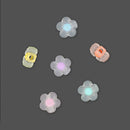 Value Craft Frosted Pastel Flower Beads 25 Pieces
