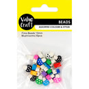 Value Craft Polymer Clay Mushroom Beads 25 Pieces
