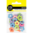 Value Craft Pastel Round Daisy Beads 20g
