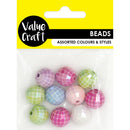 Value Craft 16mm Pastel Disco Ball Beads 10 Pieces