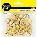 Value Craft Assorted Gold Sleigh Bells 35 Pieces