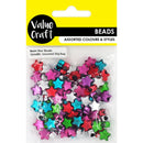 Value Craft 8mm Metallic Star Beads 20g