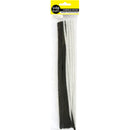 Value Craft Chenille Sticks Black and White 60 Pieces
