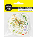 Value Craft Stickers Flower Mix Die Cuts Pack of 50
