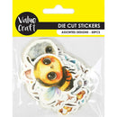 Value Craft Stickers Cute Animals Die Cuts Pack of 50