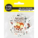 Value Craft Stickers Funny Sayings Die Cuts Pack of 50