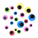 Value Craft Assorted Neon Joggle Eyes 75 Pieces
