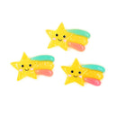 Value Craft Resin Rainbow Star Embellishments 6 Pieces
