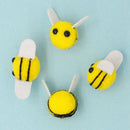 Value Craft Pom Pom Bee Embellishments Pack of 5