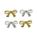 Value Craft 45mm Metallic Bow Embellishments 4 Pieces