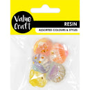 Value Craft 20mm Resin Shell Embellishments 5 Pieces