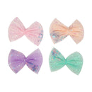 Value Craft Organza Glitter Bows 4 Pieces
