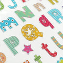 Value Craft Stickers Foil Pastel Alphabet Stickers Multicolour