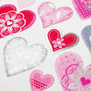 Value Craft Stickers Foil Hearts & Feathers