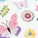 Value Craft Stickers Foil Butterflies and Flowers Multicolour 