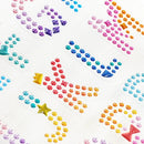 Value Craft Stickers Crystal Dot Alphabet Multicolour