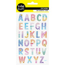 Value Craft Stickers Crystal Dot Alphabet Multicolour