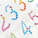 Value Craft Stickers Crystal Dot Numbers Multicolour
