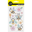 Value Craft Stickers Crystal Dot Assorted Bees Multicolour