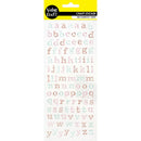 Value Craft Stickers Glitter Lowercase Alphabet Letters Multicolour