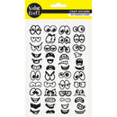 Value Craft Stickers Expressions Black & White