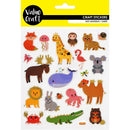 Value Craft Stickers Gold Foil Animals Mix