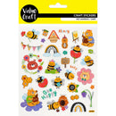 Value Craft Stickers Silver Foil Bees & Bears
