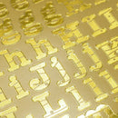 Value Craft Stickers Metallic Alphabet Gold