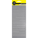 Value Craft Stickers Metallic Numbers Silver