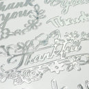 Value Craft Stickers Metallic Assorted Thank Yous