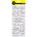Value Craft Stickers Metallic Assorted Thank Yous