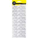 Value Craft Stickers Metallic Happy Birthday Silver