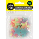 Value Craft 37mm Glow in the Dark Star Embellishments 40 Pieces