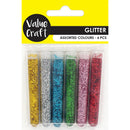 Value Craft Assorted Glitter Tubes Set of 6
